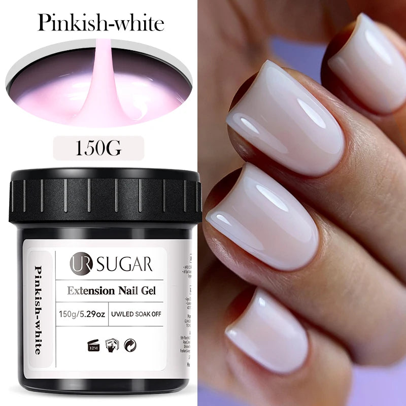 UR SUGAR 150g Extension Jelly Nude Pink Rose Red Quick Extension Gel Nail Polish Nail Extension UV LED Manicure Soak Off