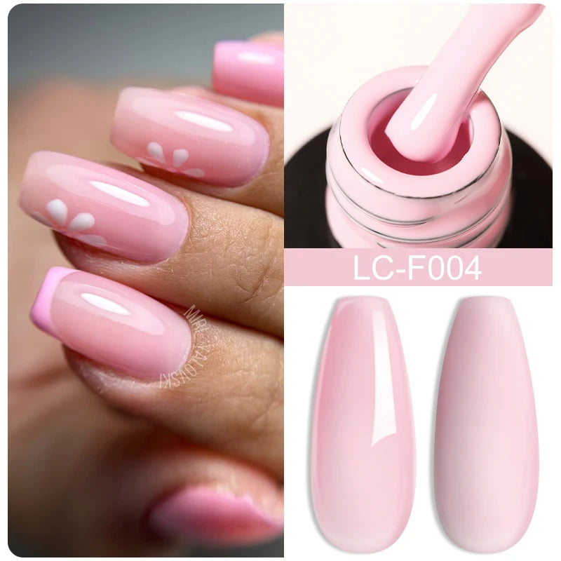 LILYCUTE 7ml Macaron Gel Nail Polish Pink Purple Green Series Soak Off Manicure Nail Gel Varnish Semi Permanent UV Gel Nail Art