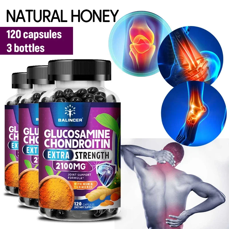 Balincer Supplement Glucosamine 2100mg with Chondroitin |Joint Mobilization, Helps with Joint Mobility |Joint Support Supplement