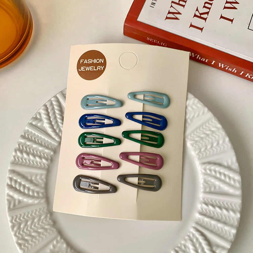 10pcs/bag Girls Mini Hair Clips Hair Pins BB Hairpins Colorful Metal Barrettes for Baby Children Women Girls Styling Accessories