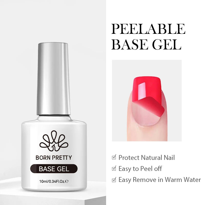 BORN PRETTY Water Light Cat Magnetic Gel Nail Polish Nude Milk White Jelly Color Semi Permanent Soak Off UV LED Gel Varnish DIY