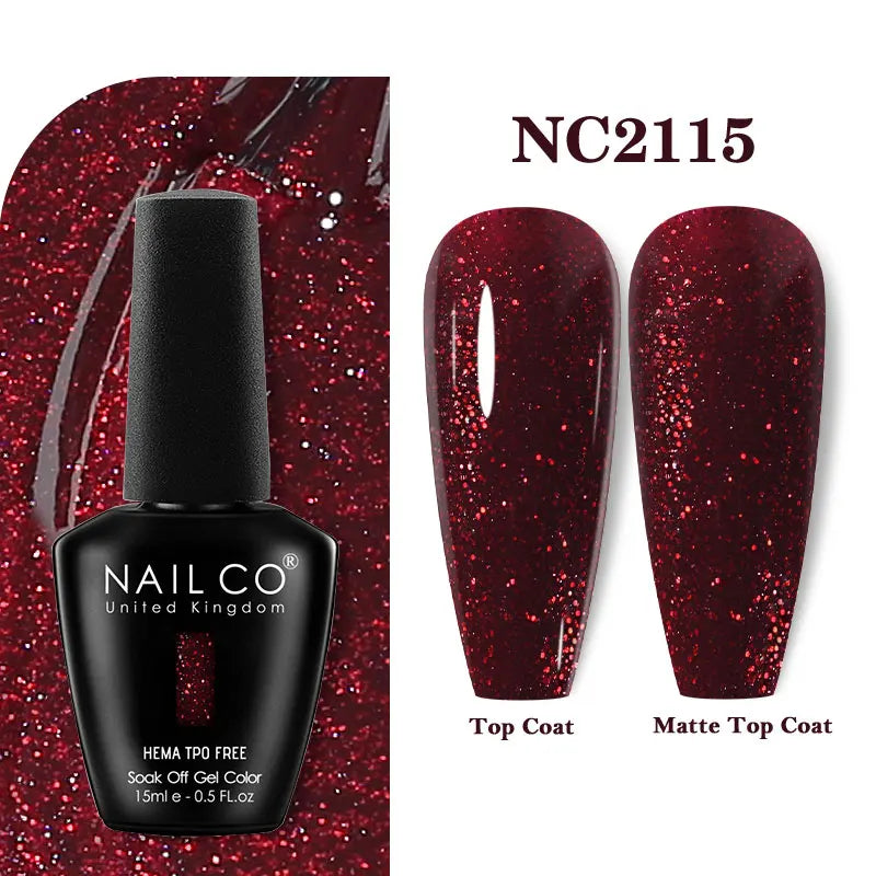 NAILCO 15ml TPO-Free Nail Gel Polish Vernis Semi Permanent Nails Art Manicure Design Hybrid Remover Gel Top Coat Ongle Gel UV