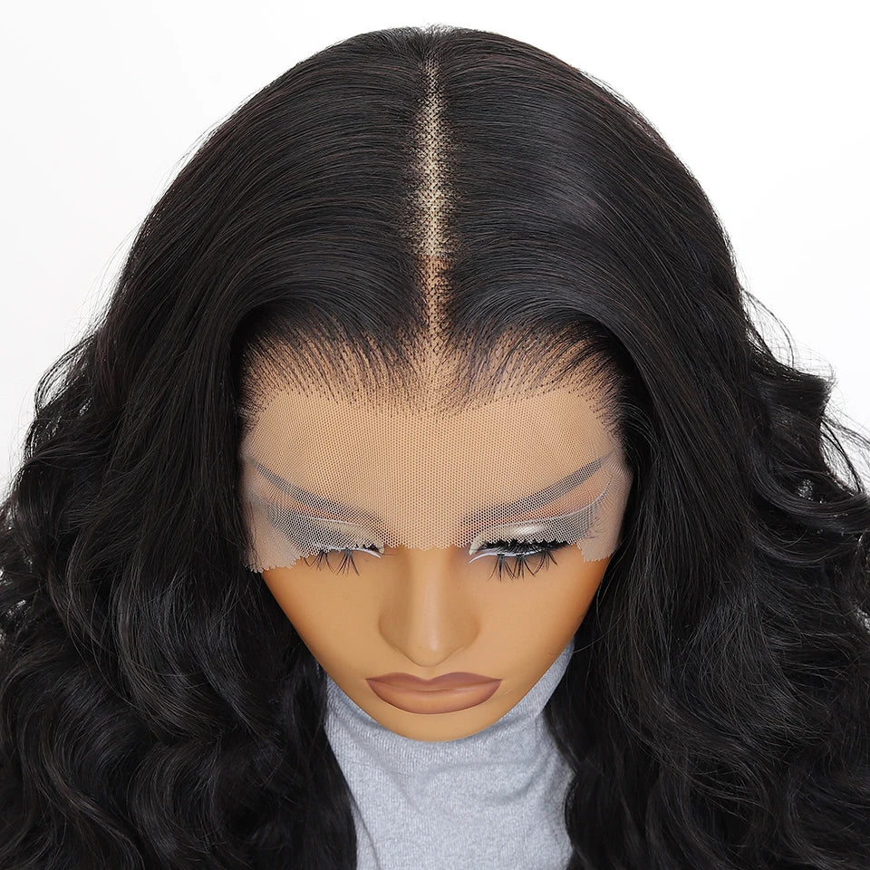 99J Burgundy Synthetic Lace Frontal Wig 13x6 Body Wave Long Deep Wavy Ombre Black Lace Wigs for Women Heat Resistant Cosplay Wig