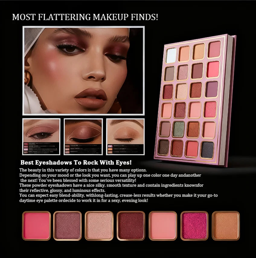 78 Colors Multi Makeup Palette with Brushes Matte Shimmer Eyeshadow Blush Highlight Lip Gloss Set Christmas Gift