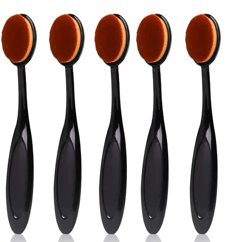 1/2/5 PCS Large Foundation Brush Toothbrush Shape Makeup Make Up Tools Get Fast Even Application of Creams and Powders Cosmnetic