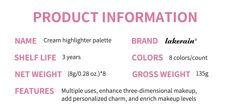 8 Shades Eyebrow Blush Palette With 3Pcs Makeup Brushes  Matte Shimmer Shadow Long Lasting Cosmetics Halloween Makeup Set