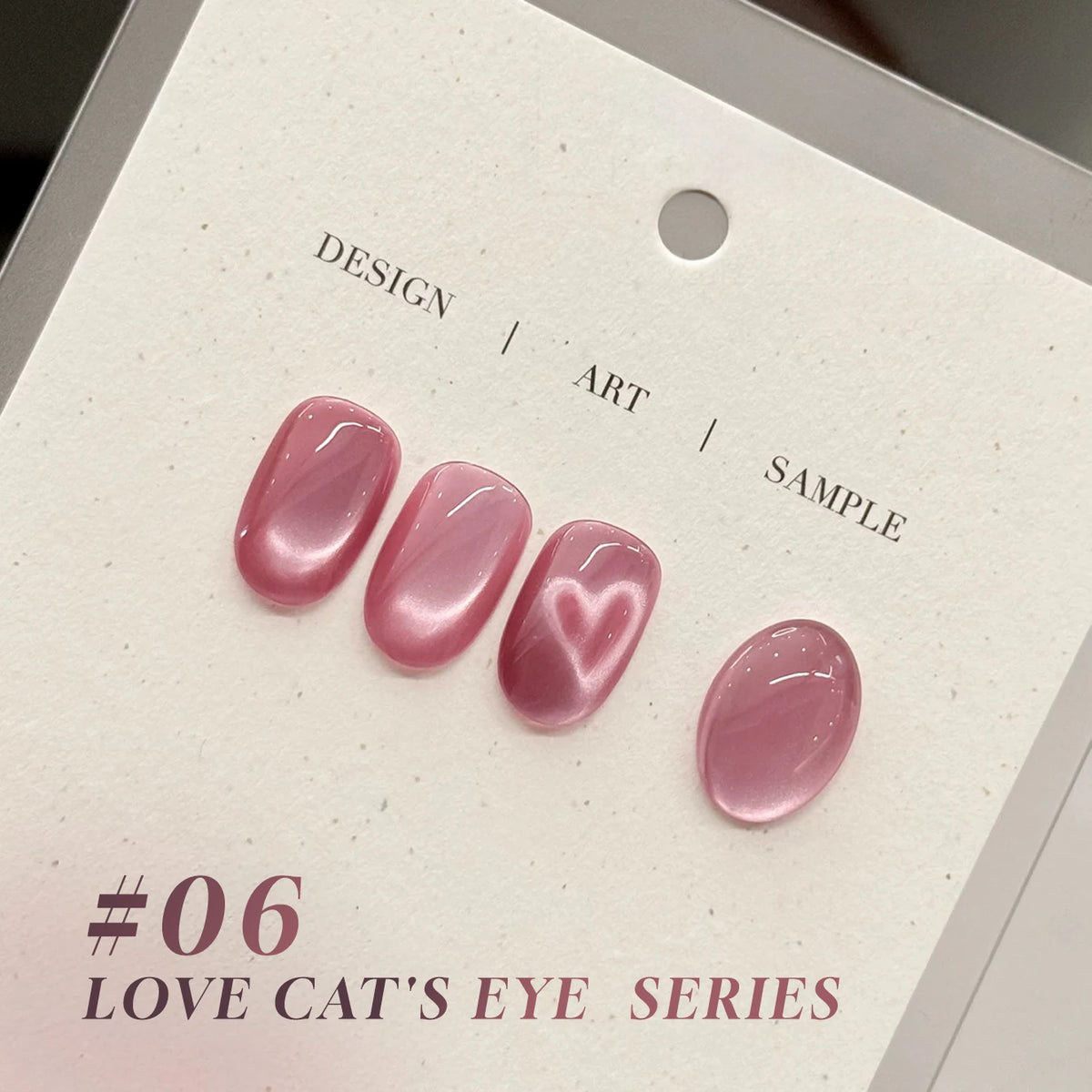 MN 10ML 1-16PCS Moonlight Ballet Magnet Cat Eye Nail Polish Gel Nude Pink Style With Gold Glass Beads Cat Eye Look Nail Polish