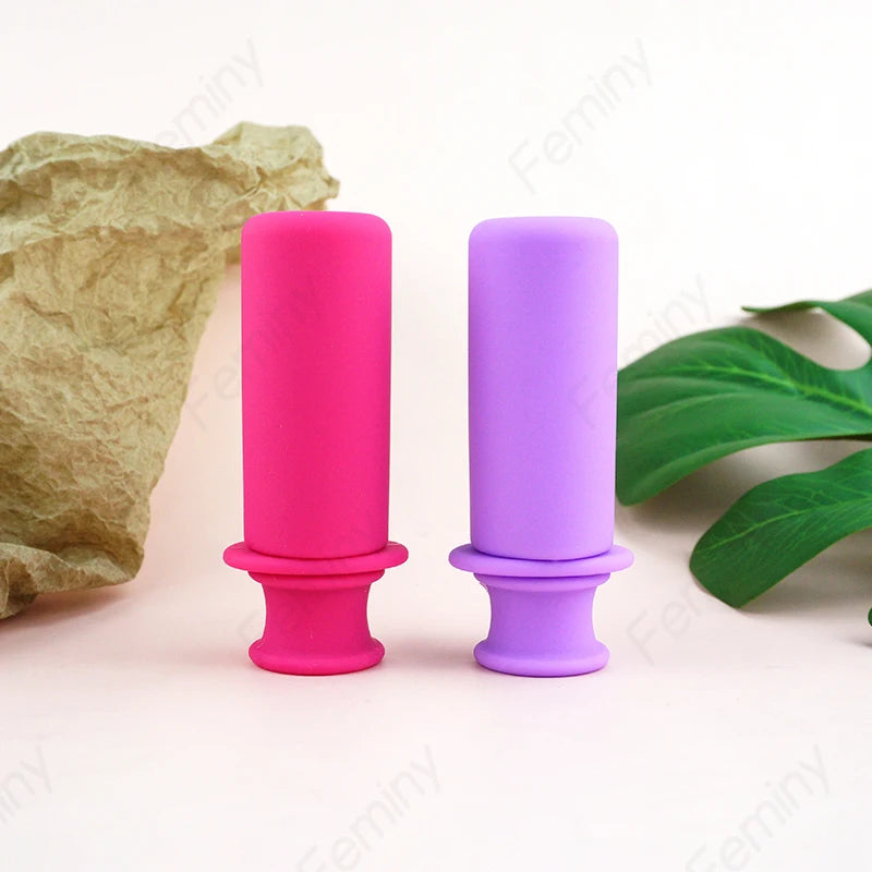 Disc/Cup Applicator Reusable Portable Medical Plastic Grade Booster Personal Hygiene Product Tampon Applicator