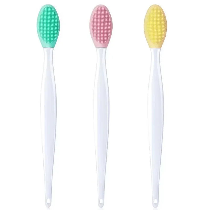 1-5pcs Skin Care Lip Exfoliating Facial Cleansing Face Scrub Nose Brush Blackhead Remove Silicone Double-Sided Skin Care Tool