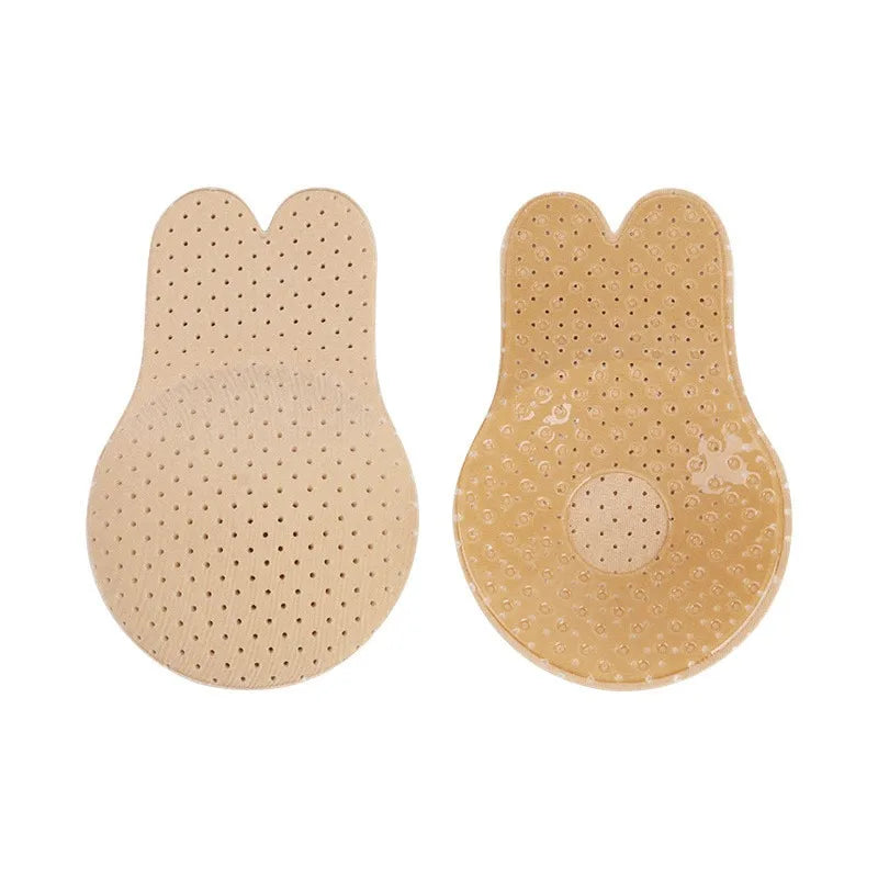 Women Breast Lifting Stickers Push Up Bras Silicone Invisible Chest Strapless Breast Rabbit Lift Up Tape Nipple Cover Bra Pads