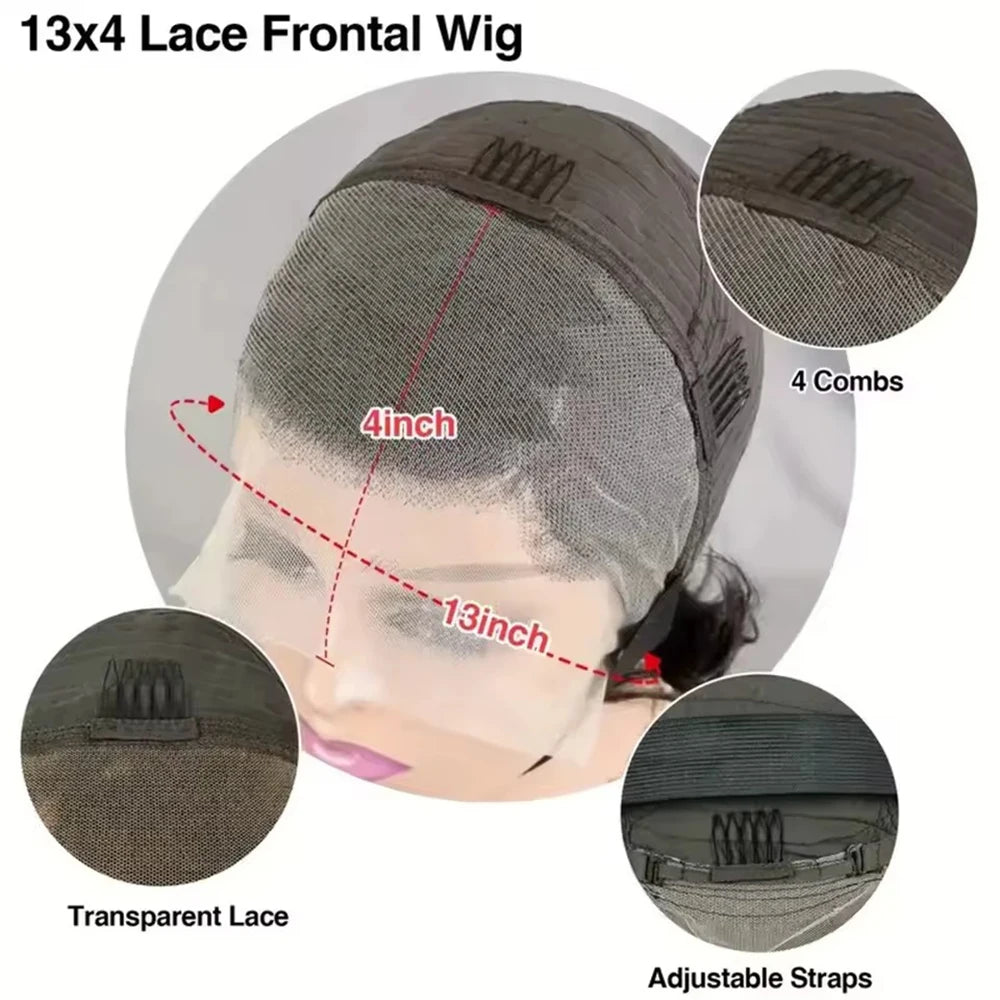 Twist Dreadlock 13×4 Lace Front Wigs Human Hair Afro Short Curly Wigs for Women 200% Density Bazilian Hair Hairpiece for Daily