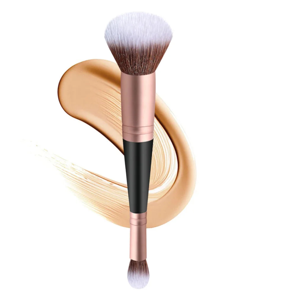 Double Head Makeup Brush 2 In 1 Blush Brush Concealer Highlighter Powder Brushes Blending Contouring Brush Beauty Make Up Tools