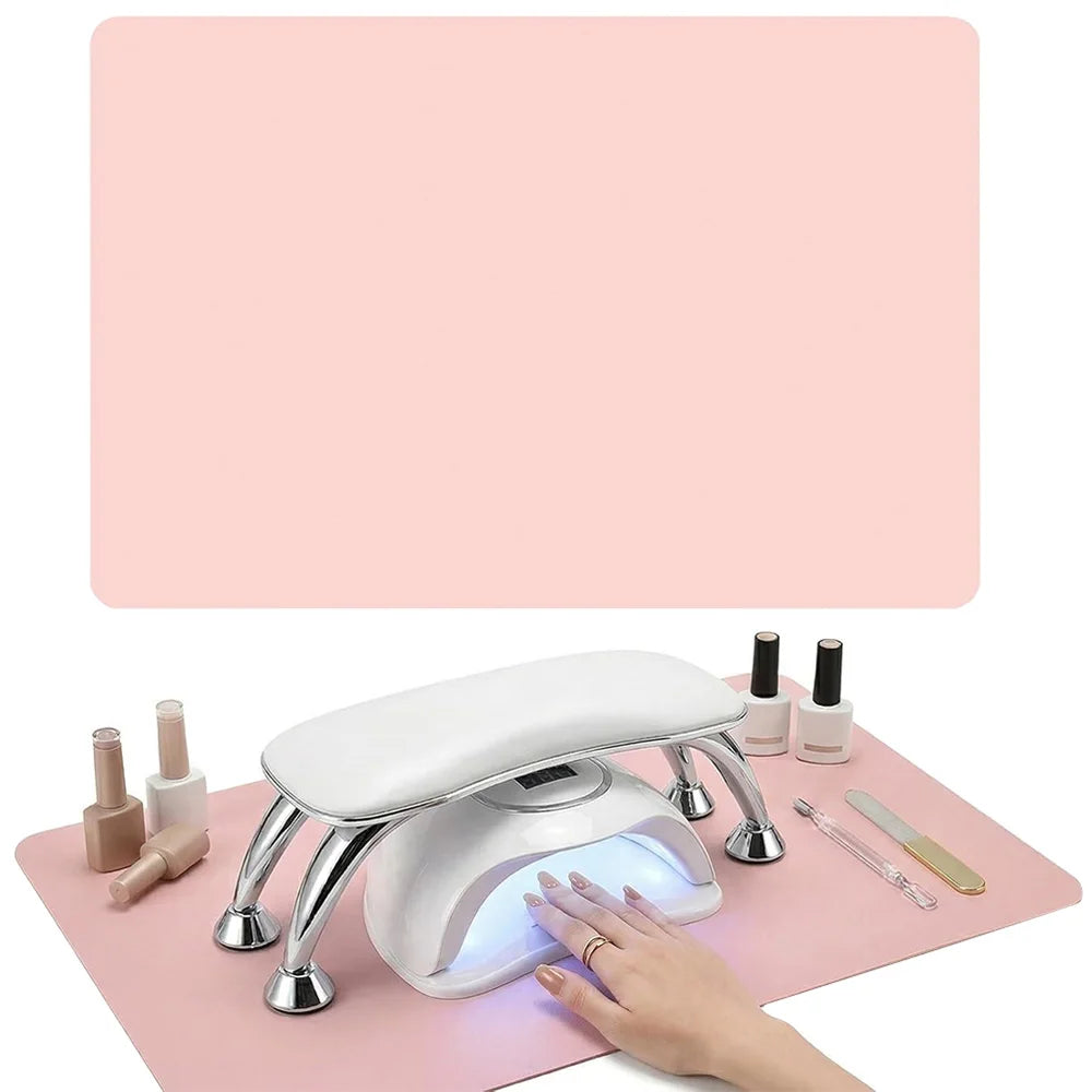 1/2pcs Nail Art Table Mat Foldable Nail Mat for Nail Soft Arm Rest Pad Nails Training Desk Mat Manicure Professional Salon Tools