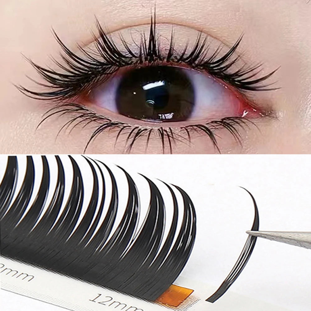 Domi 3D Glitter False Eyelashes Christmas Individual Lash Clusters Halloween Party Makeup Lash Mink Natural Fairy Spike Lashes