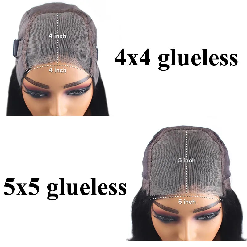 8-16 Inch Body Wave Short Bob Wig 200 Density 4x4 Lace Frontal Wig Human Hair Wigs 5x5 Glueless Wig Brazilian Black Natural Color Ready To Wear Glueless Closure Wig For Women