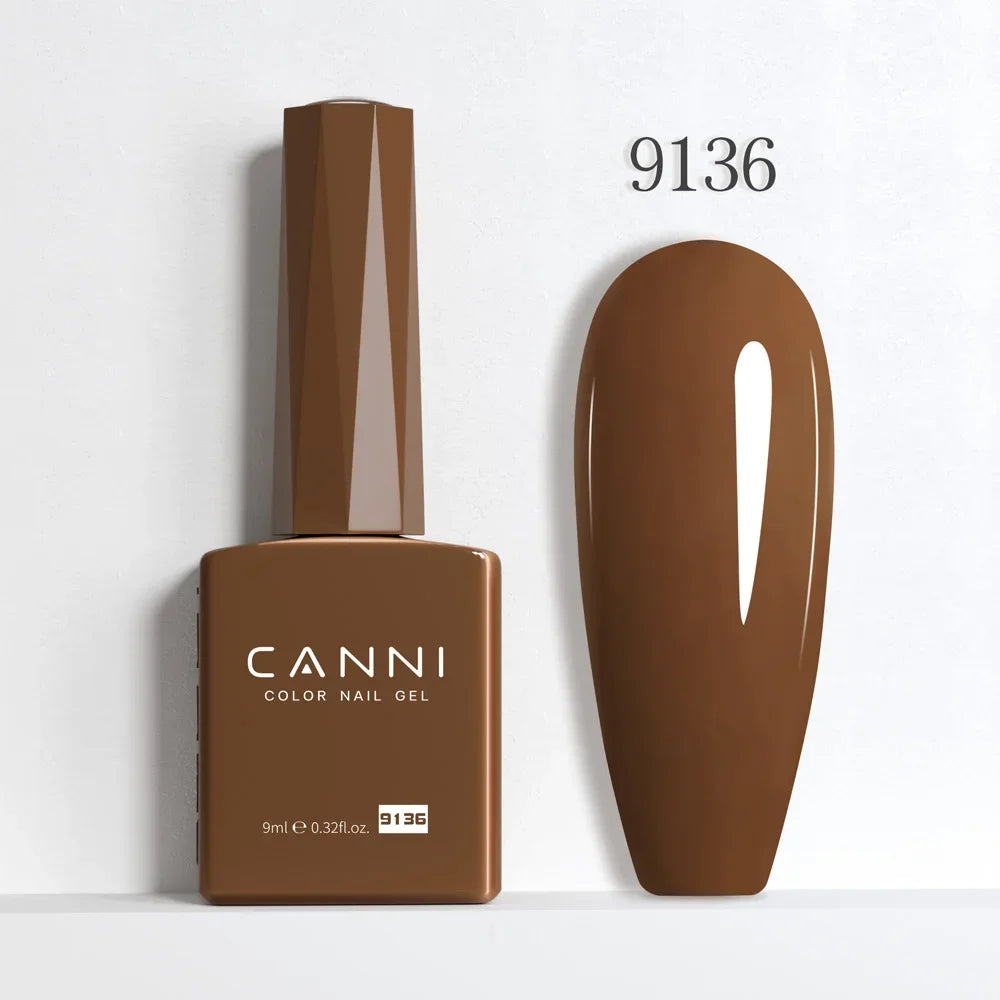 CANNI Christmas Color Gel Polish 9ml Hema Free TPO Free Nail Gel Polish Winter Colors Semi Permanent Gel Super Texture Brush