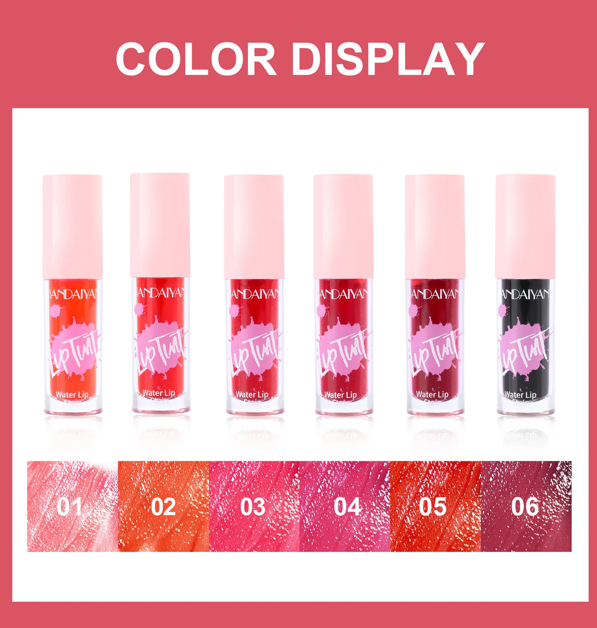 Glossy Multi Use Lip Stain 6 Colors Long Lasting Cheek Tint Moisturizing Blush Makeup Cosmetic Lip Gloss Dye