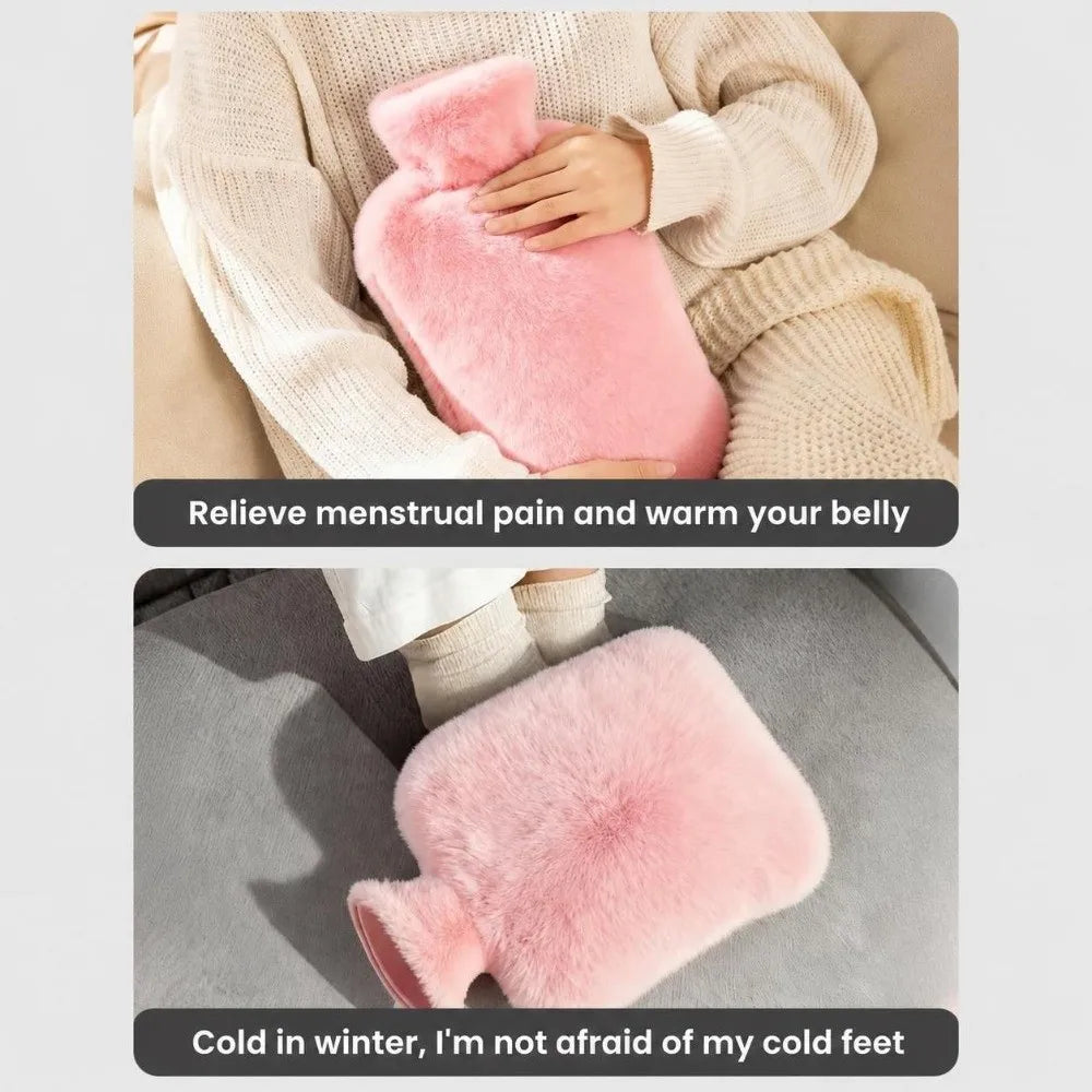 1000ml/2000ml Hot Water Bottle Explosion-Proof Warm Water Bag Leak-proof Hot Water Bag Winter