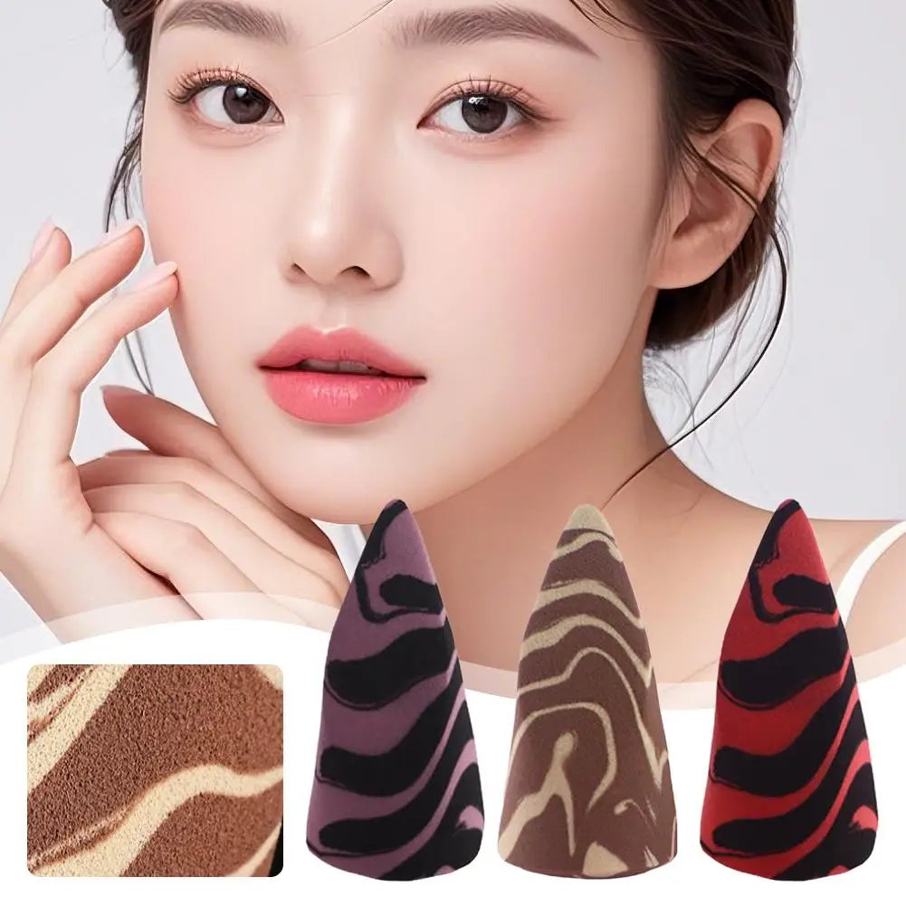 Non-latex Makeup Sponge Multi-shaped Special-shaped Cosmetic Sponge with Conical Cut Oblique Cut Water Drop Makeup Tool