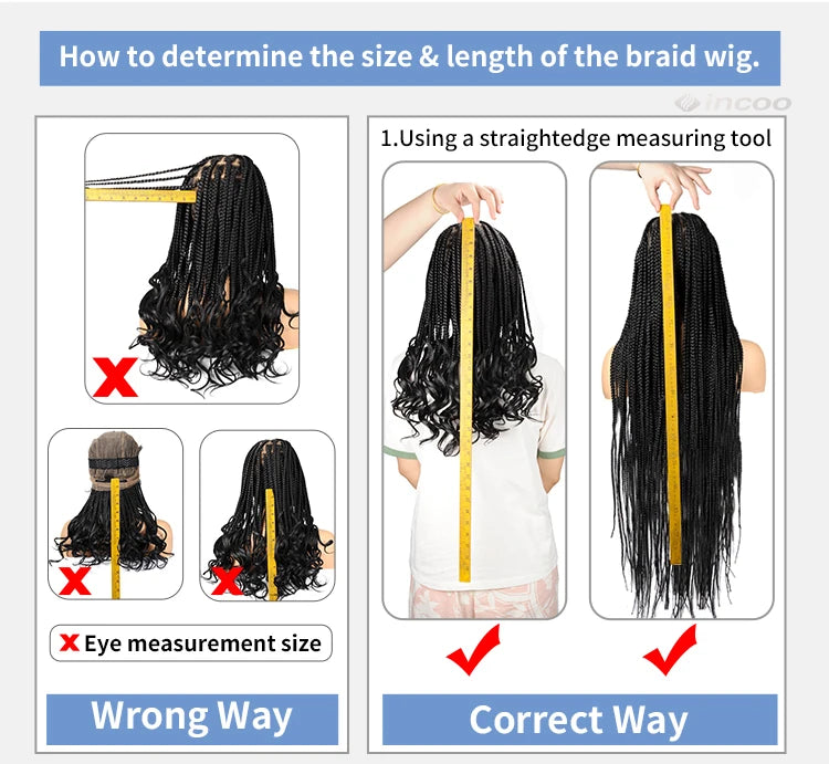 Short Cornnrow Braid Wigs Buns Glueless For Black Women Synthetic HD Full Lace Wig Neat Braids Wig African Protective Style