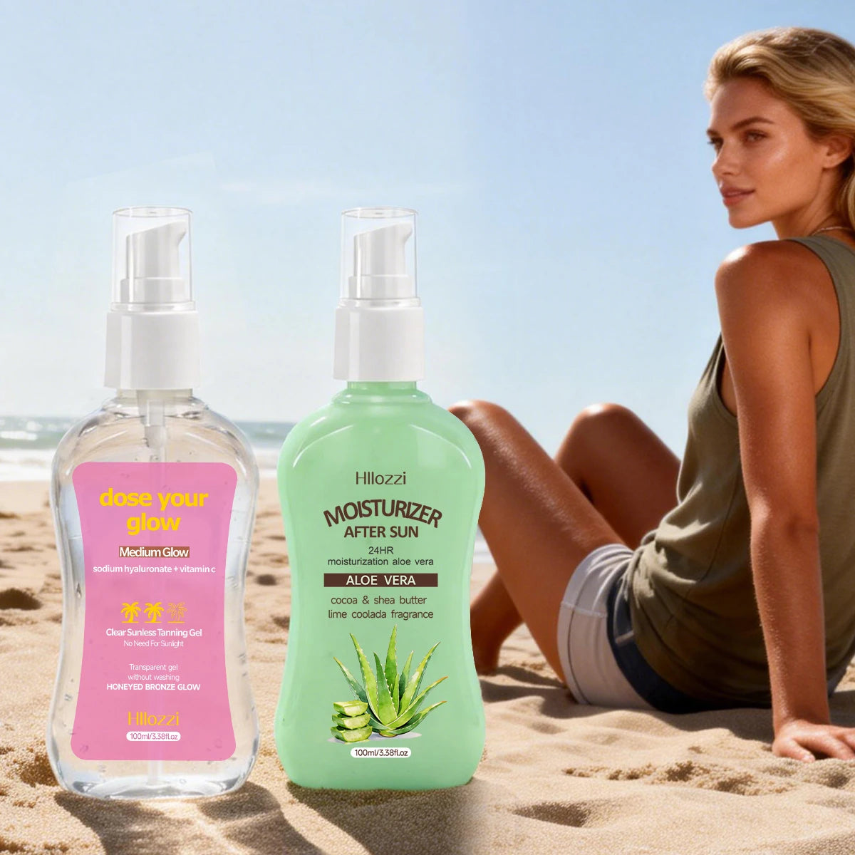 CLEAR SUNLESS TANNING GEL (MEDIUM GLOW) MOISTURIZER AFTER SUN,Long-lasting bronze, nourishing without stickiness
