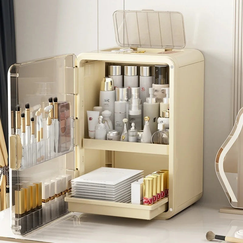 1 pcs Cosmetics storage box, desktop shelf, storage rack, dressing table, large-capacity skin care products storage cabinet