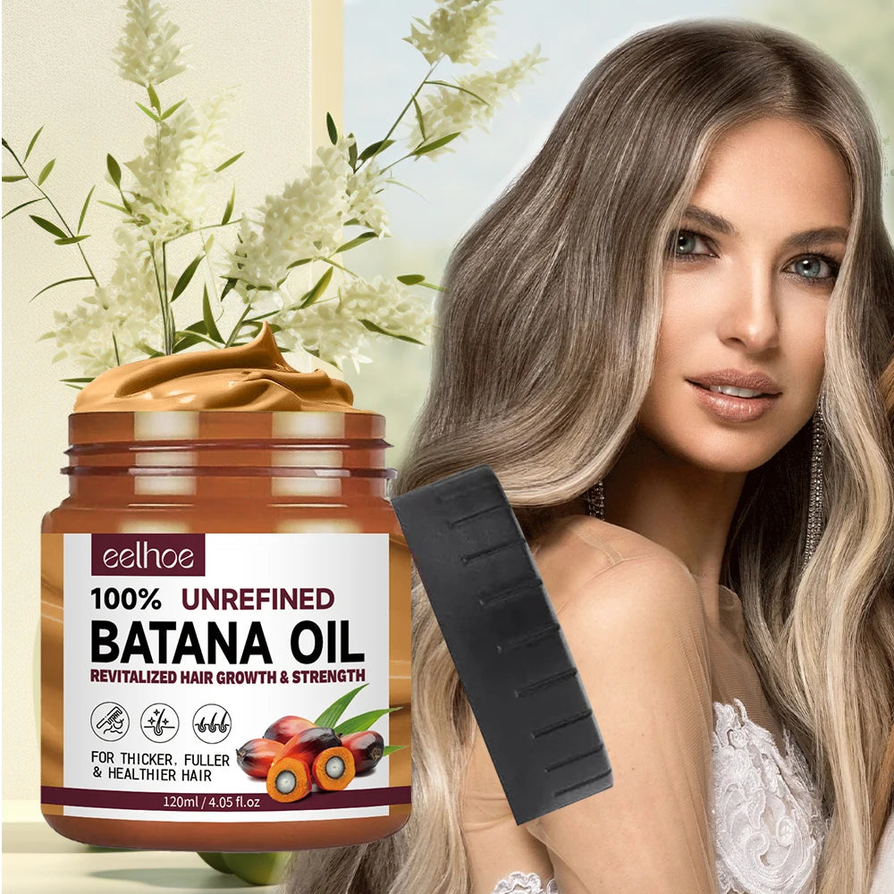 Batana Oil Natural Scalp Nourishing Balm Strengthen Weak Hair Boost Thicker Fuller Healthier Hair Daily Home Hair Treatment