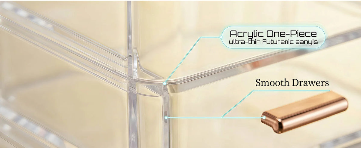 2026 New Cosmetic Storage Box Transparent Integrated Acrylic Eyebrow Pencil Lipstick Skincare Storage Organizer