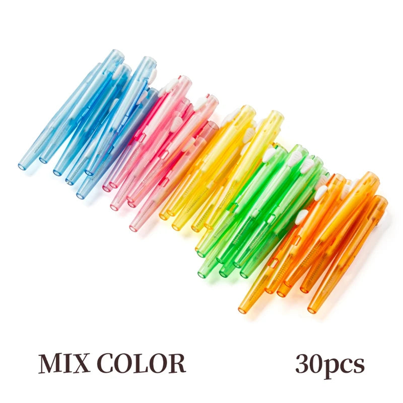 50/10pcs Mini Eyebrow Brush Brow Perm Brush Disposable Lashes Extension Lifting Bendable Mini Eyelash Brush Applicators Tool