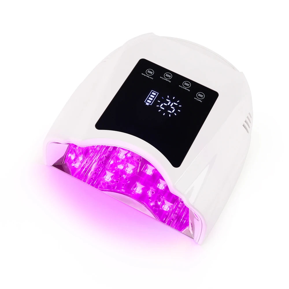 Rechargeable 98W Pro Cure LED Nail Lamp Dryer Portable Machine Nail Red Light UV LED Lamp Curing Gel