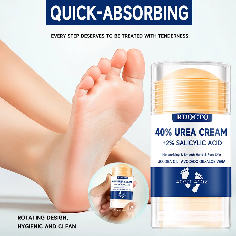 40% Urea 2% Salicylic Acid Foot Cream - Intensive Moisturizing Cracked Heels Dry Skin Callus Remover Softening Repair Hand Cream