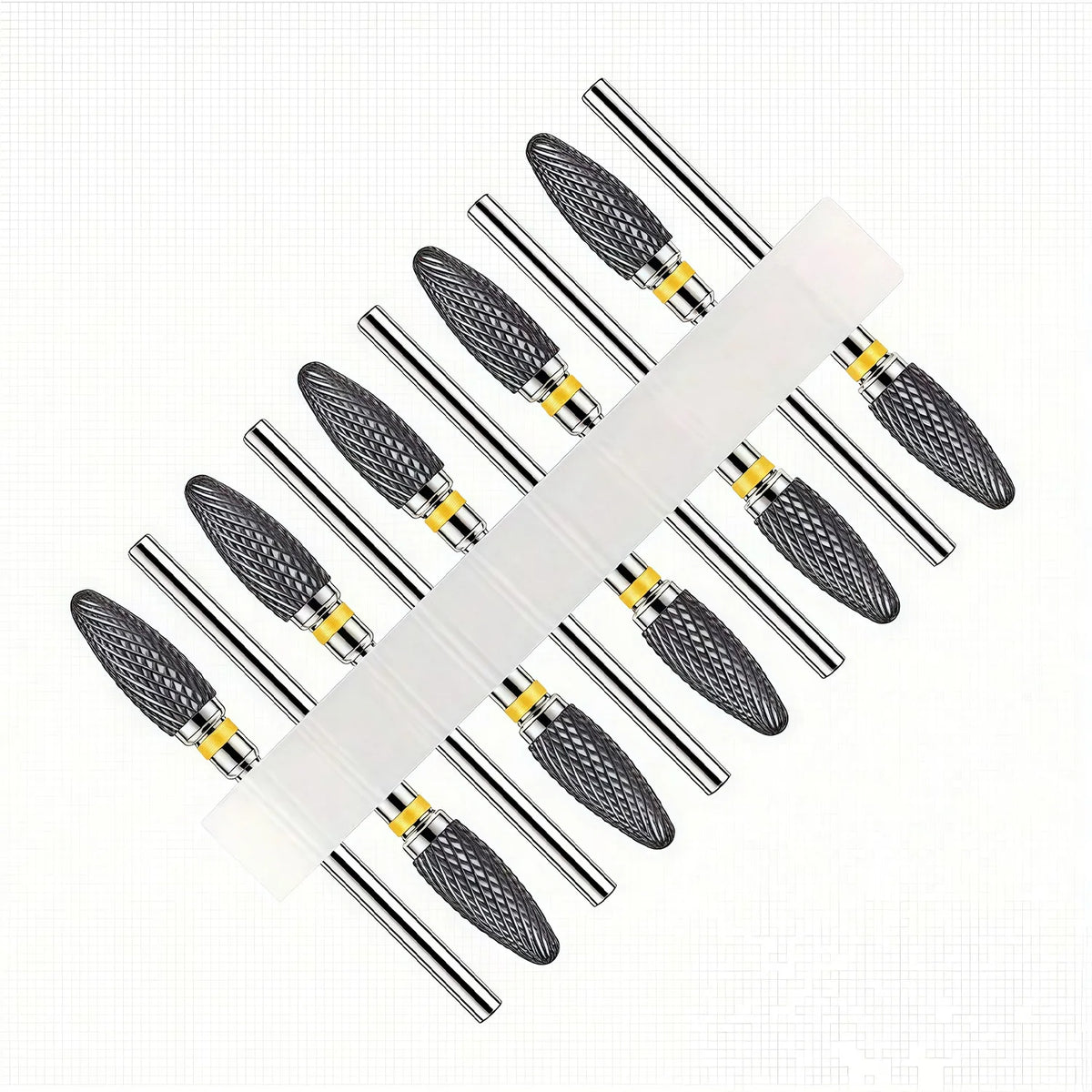 10pcs Ceramic Nail Buffering Heads for Perfect Nail Finish Professional Grade Ceramic Material for Smooth And Shiny Nails
