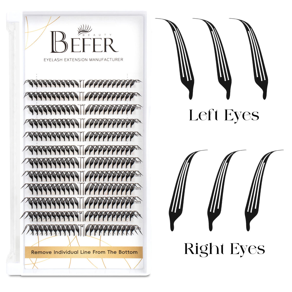 Befer Beauty Anime Lashes 240 Clusters Manga Style Feather Lash Flora Cat Eye Eyelashes 8-15mm C/D Curl Lash Extensions Supplier