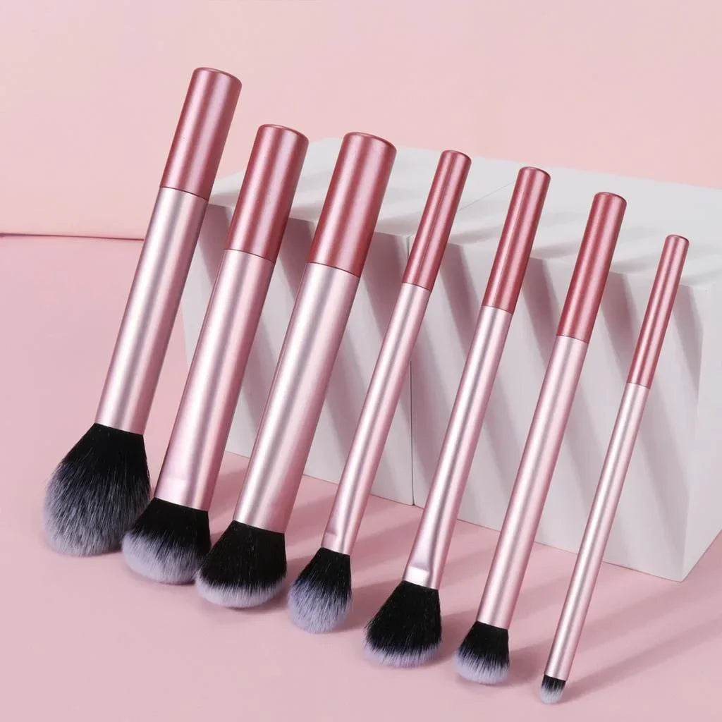 12pcs Makeup Brush Kit Soft Synthetic Hair Make Up Brushes Foundation Blush Eyeshadow Cosmetic Makeup Tools