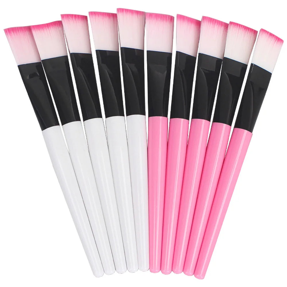 10PCS Facial Fan Mask Brushes Face Mask Applicator Tool Makeup Brushes For Esthetician Women DIY Facial Mask Cosmetic Tools