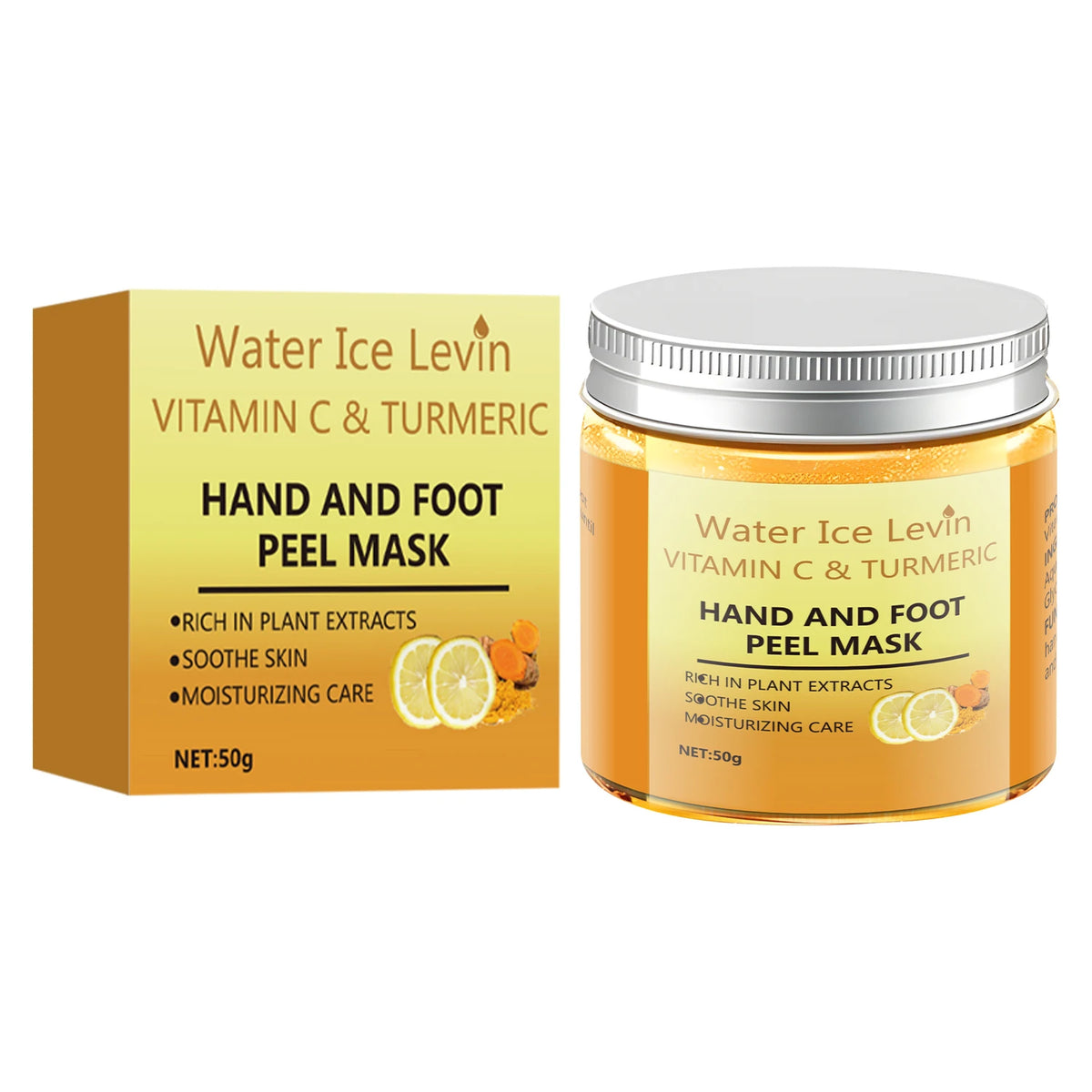 1/3/5/10 Pcs Vitamin C Turmeric Hand and Foot Skin Mask Moisturizing Exfoliating Hand Wax Cream Exfoliating Foot Skin Care
