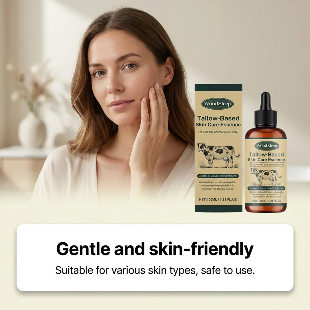 Beef Tallow Facial Serum Nourishing Face Care Essential Oil Anti-Dryness Skin Hydrating Essence Oil-Based Moisturizer Skincare