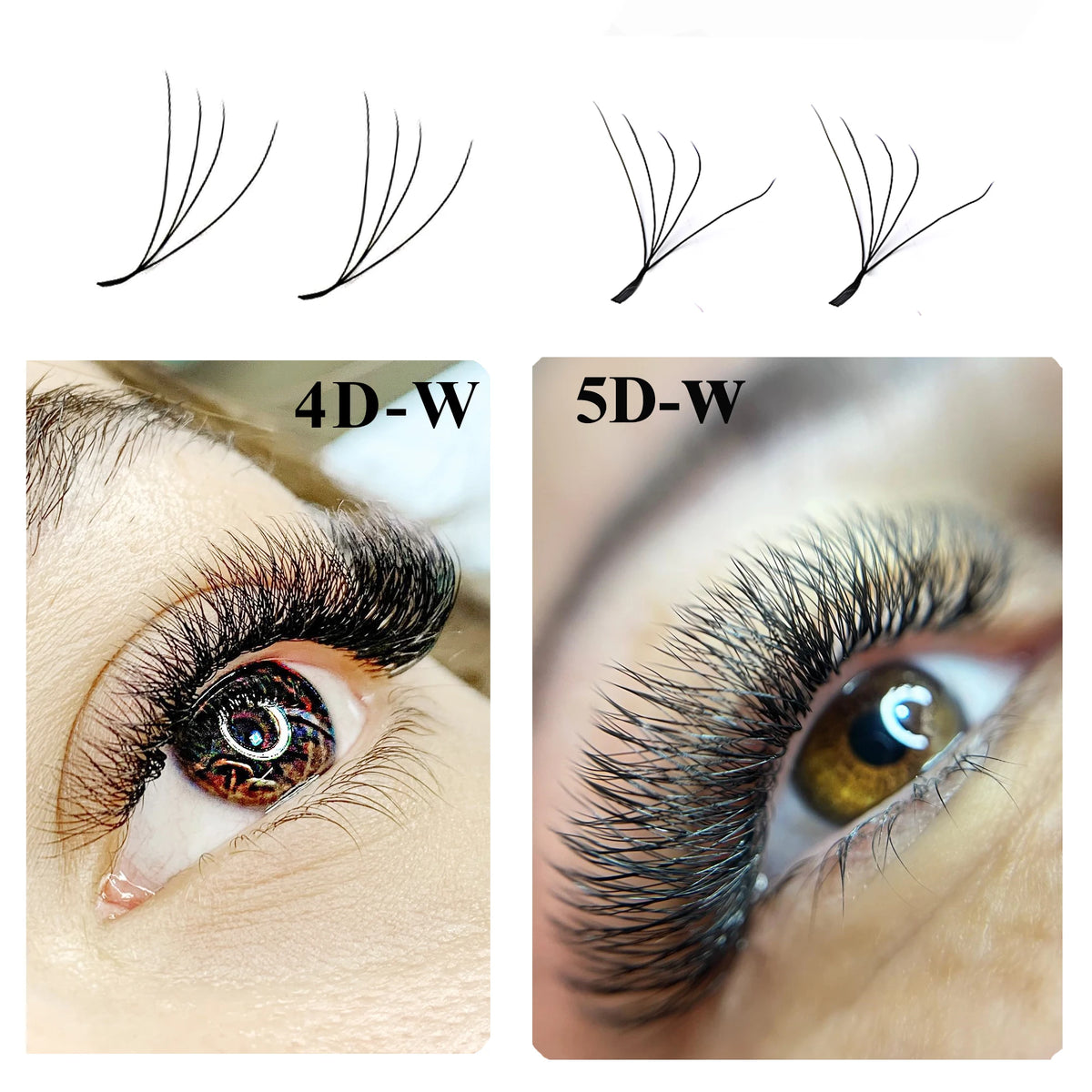 Befer Cilios YY/3D/4D/5D/6D W Shaped Fake Eyelashes Extension Technologic Fiber High Quality Soft Natural Professional