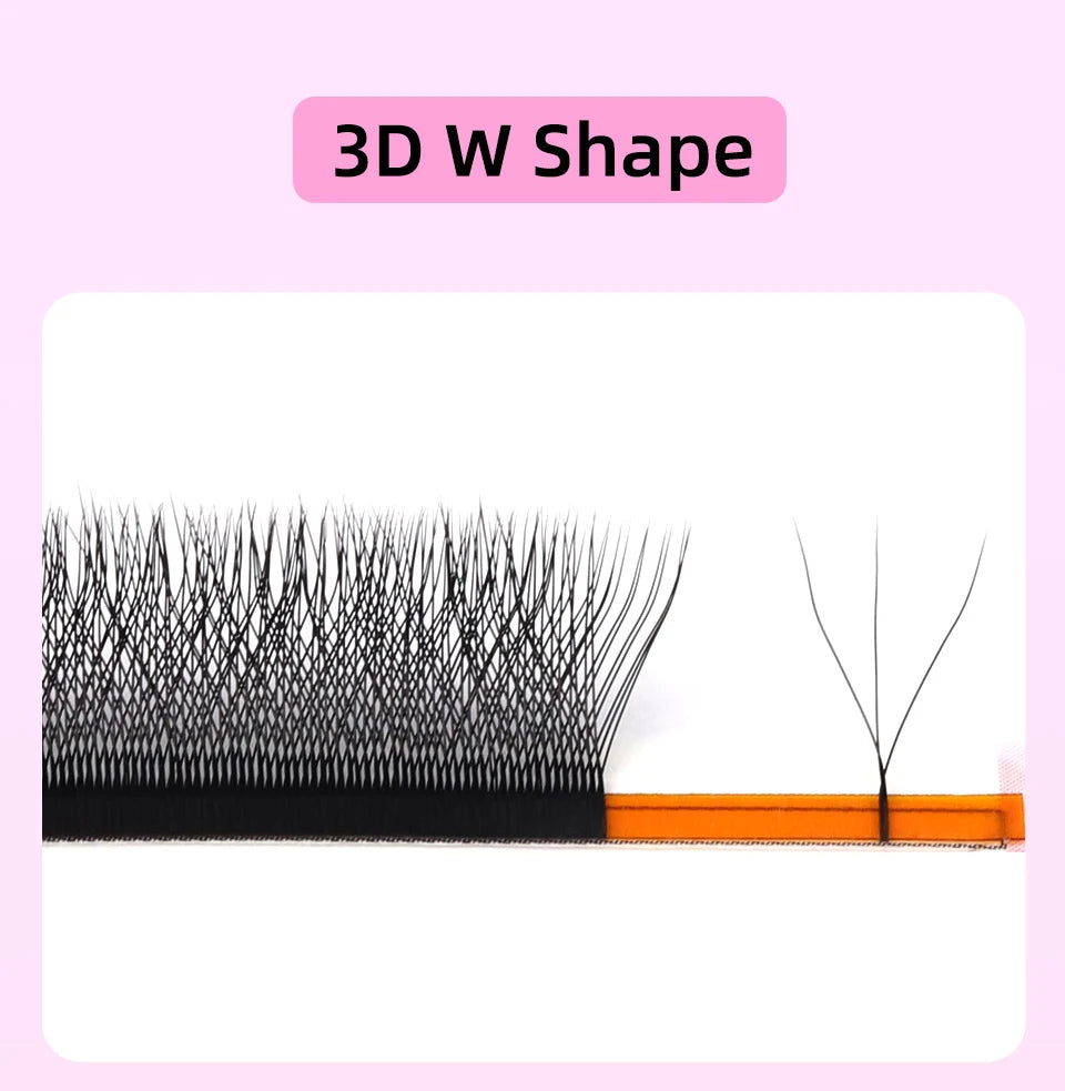 AGUUD Automatic Flowering 2D 3D 4D 5D W Shape Premade Fans Eyelash Extensions Natural Soft Individual Lashes Makeup Cilia