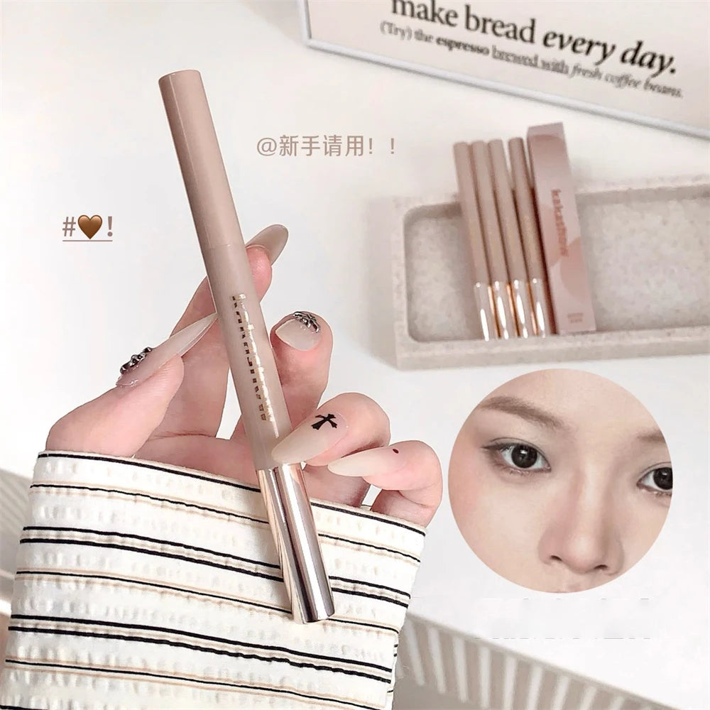 3D Contouring Pen Matte Bronzer Stick Grey Brown Nose Shadow Contour Pen With Brush Double Head Facial Contour Stick Makeup