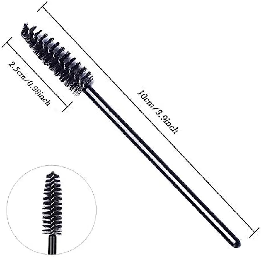 100 Pcs Disposable Eyelash Mascara Brushes for Eye Lashes Extension Eyebrow and Makeup of Makeup Tools