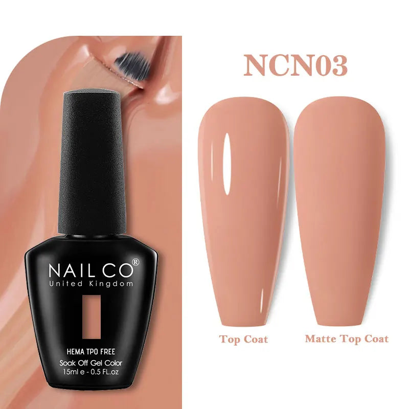 NAILCO 15ml TPO-Free Nail Gel Polish Vernis Semi Permanent Nails Art Manicure Design Hybrid Remover Gel Top Coat Ongle Gel UV