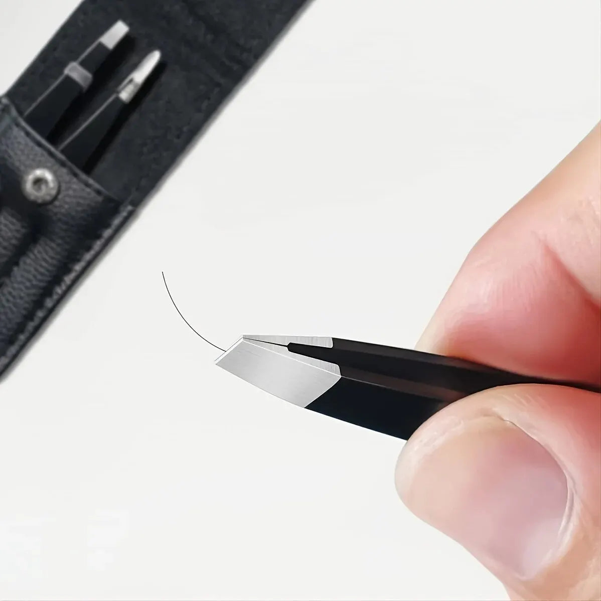 4-in-1 Precision Tweezers Set, Stainless Steel, Multi-Tip, Perfect for Eyebrow & Hair Removal