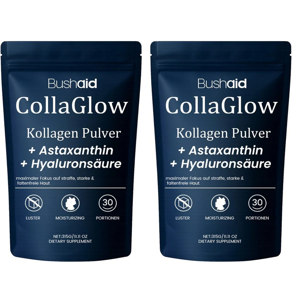 Collagen Powder Supplement with Hyaluronic Acid Astaxanthin Biotin CoQ10 for Skin Hydration Hair Nail Joint Support, 30 Servings