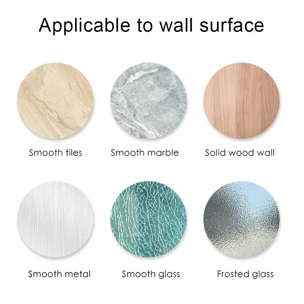 Rotating Plastic Folding Vacuum Suction Round Bath Accessorie Makeup Supplies Vanity Mirror Shave Mirrors Wall Hang Bath Mirror