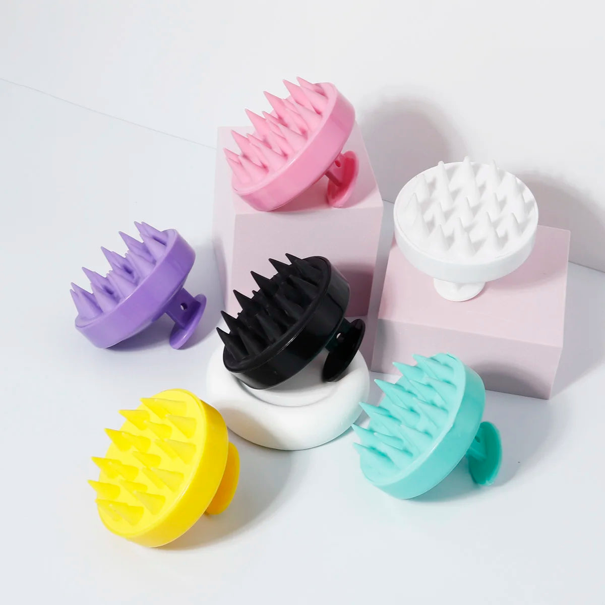 1piece Scalp massage shampoo brush, silicone bristles, scalp exfoliator, suitable for all hair types For Hair Accessories