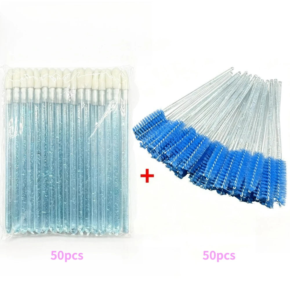 Applicator Lash Extension Set Wands Mascara Brushes Lip 50/100PCS Disposable EyelashesFor Eyebrow Eye Makeup Tool