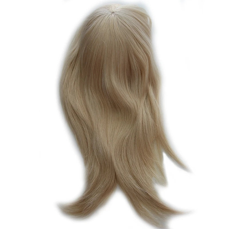 Women Toupee Human Hair Wigs Straight Vloop Human Hair System Replacement Thin Skin Full PU Hairpiece Invisible Natural Hairline