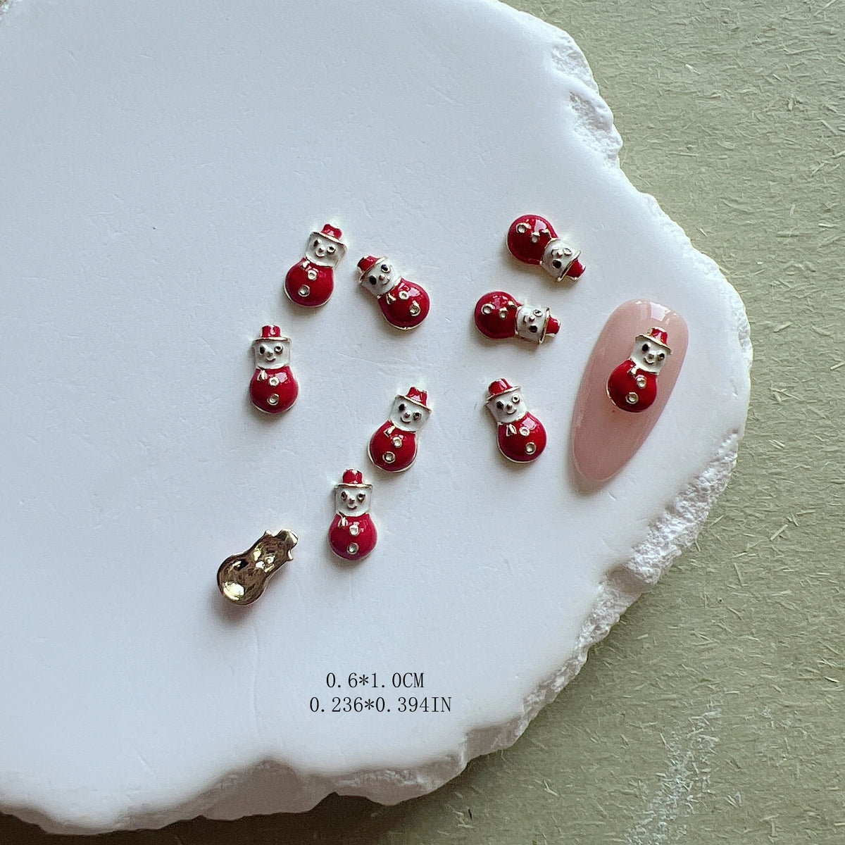 Nail Art Christmas Snowman Tree Gift Snowflake Deer Basic Design Deco Metal Charms Nail Deco Nail Art