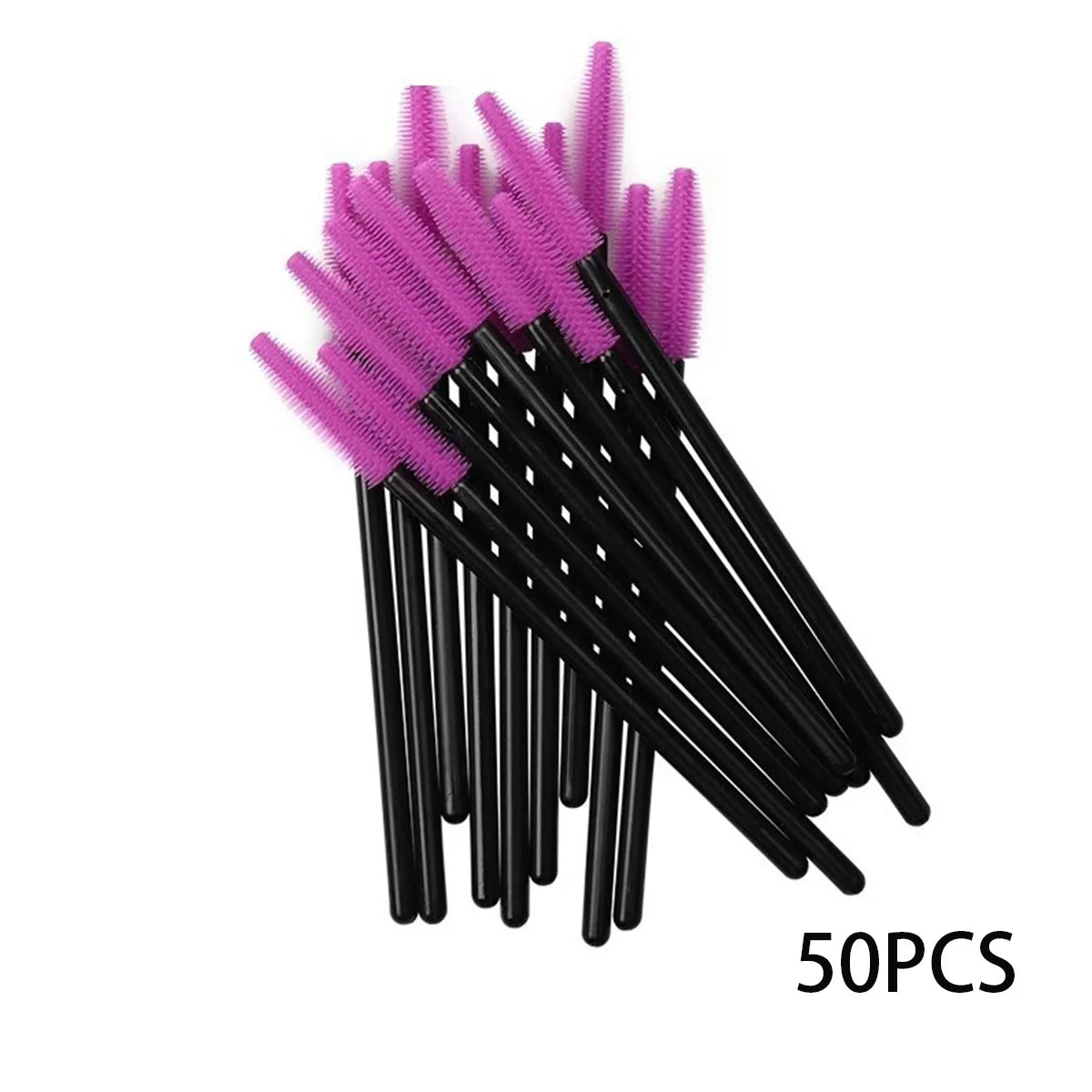 25/50pcs Eyelash Brush Silicone Gel Mascara Wands Applicator Eyelashes Spoolies Brushes For Lash Extension Eyebrows Accessories